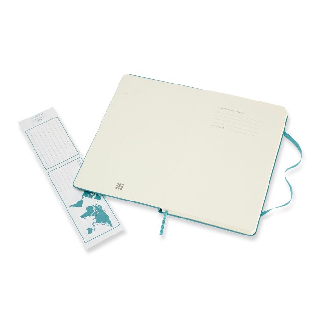 Reef Blue Ruled Hard Notebook Large