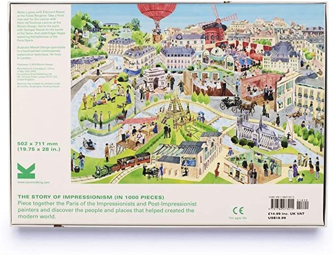 The Story of Impressionism (1000Piece Art History Jigsaw Puzzle) by