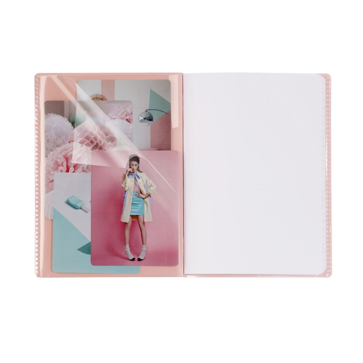 Mint A5 Lined Stapled Koverbook Blush