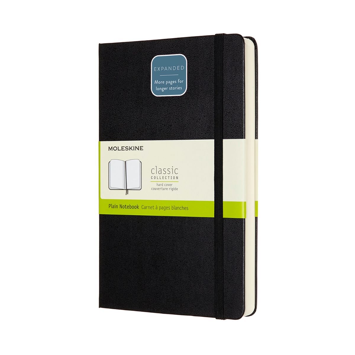 Black Notebook Expanded Large Plain Hardback