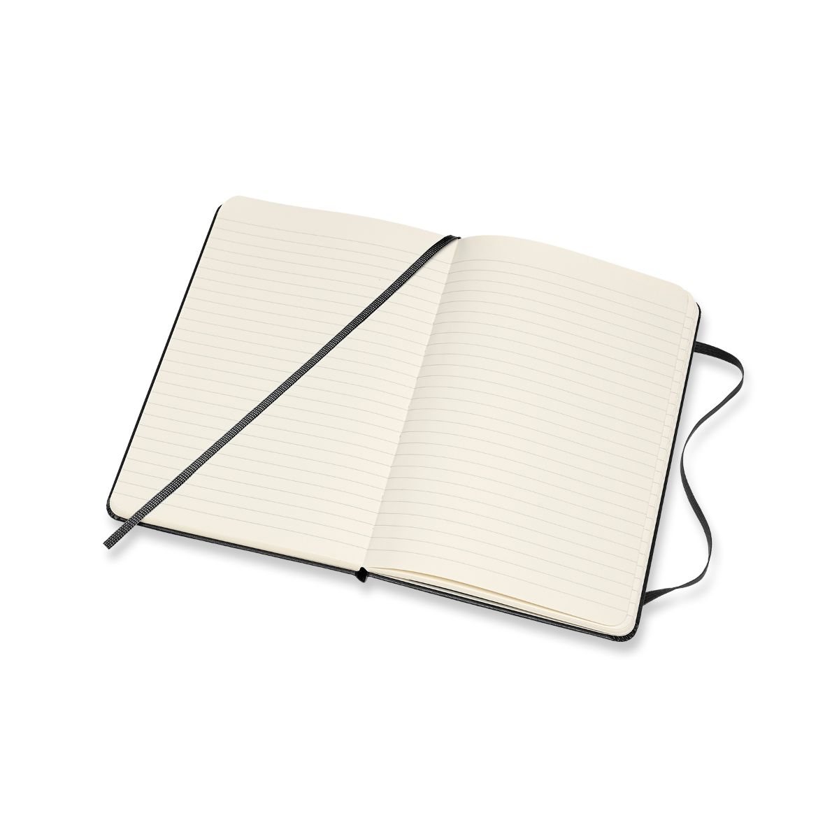 Notebook Ruled Medium Black Hardback