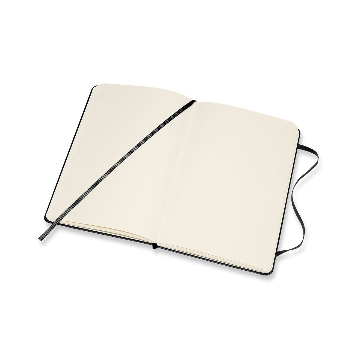 Notebook Plain Medium Black Hardback