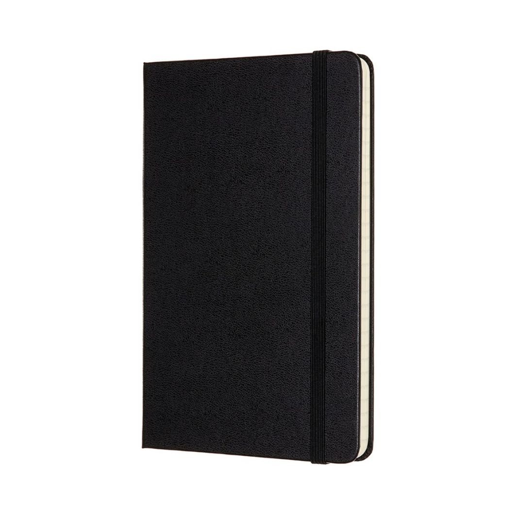 Notebook Ruled Medium Black Hardback