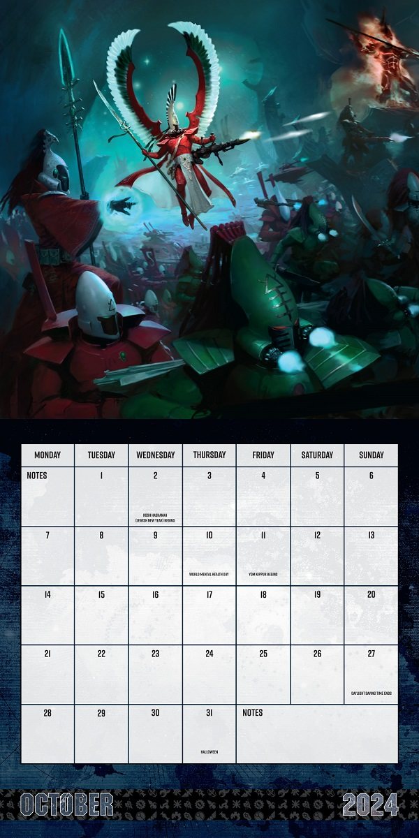 Warhammer 2024 Square Wall Calendar Foyles