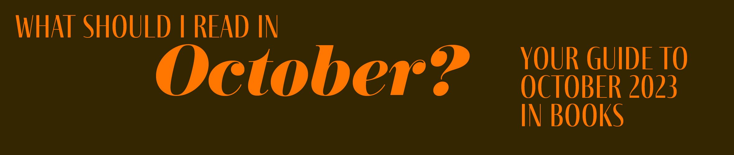What should I read in October?