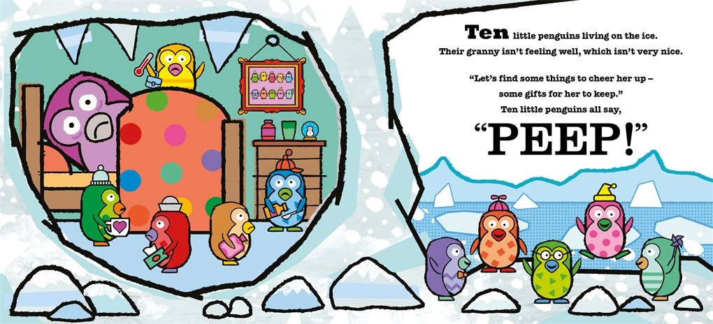 Ten Little Penguins Board Book