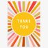 Sun Rays Thankyou Card