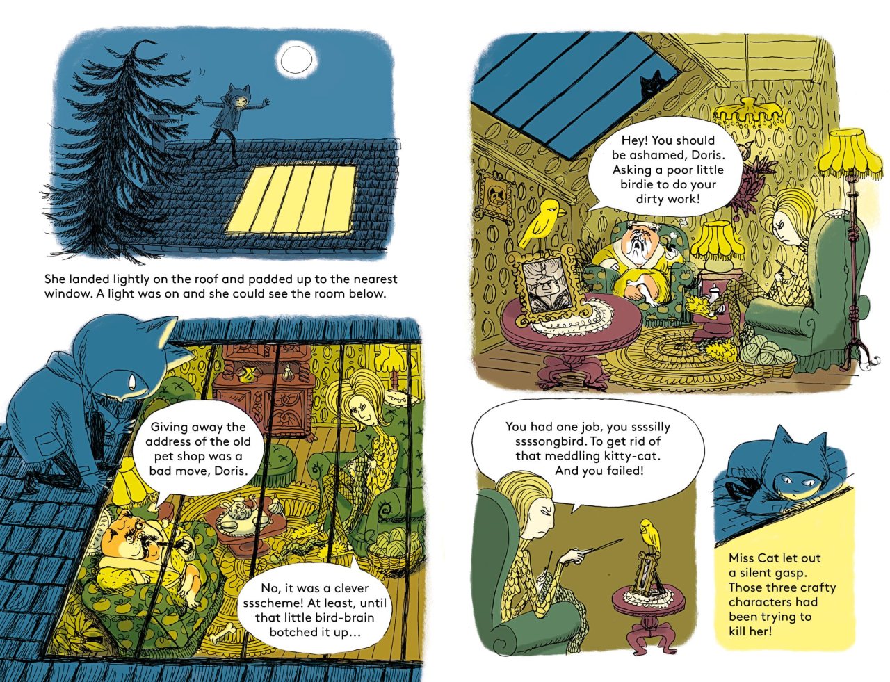 Miss Cat: The Case of the Curious Canary