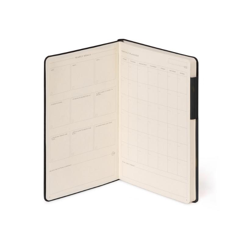 Black Medium Lined Notebook