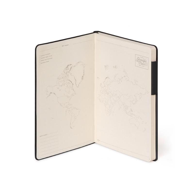 Black Medium Lined Notebook