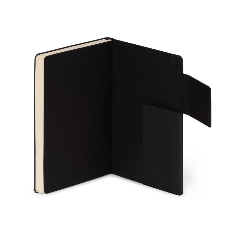 Black Medium Lined Notebook