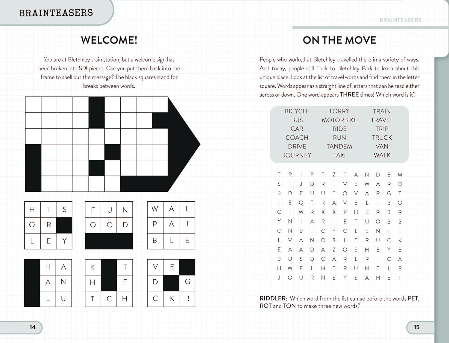 Bletchley Park Puzzles and Brainteasers