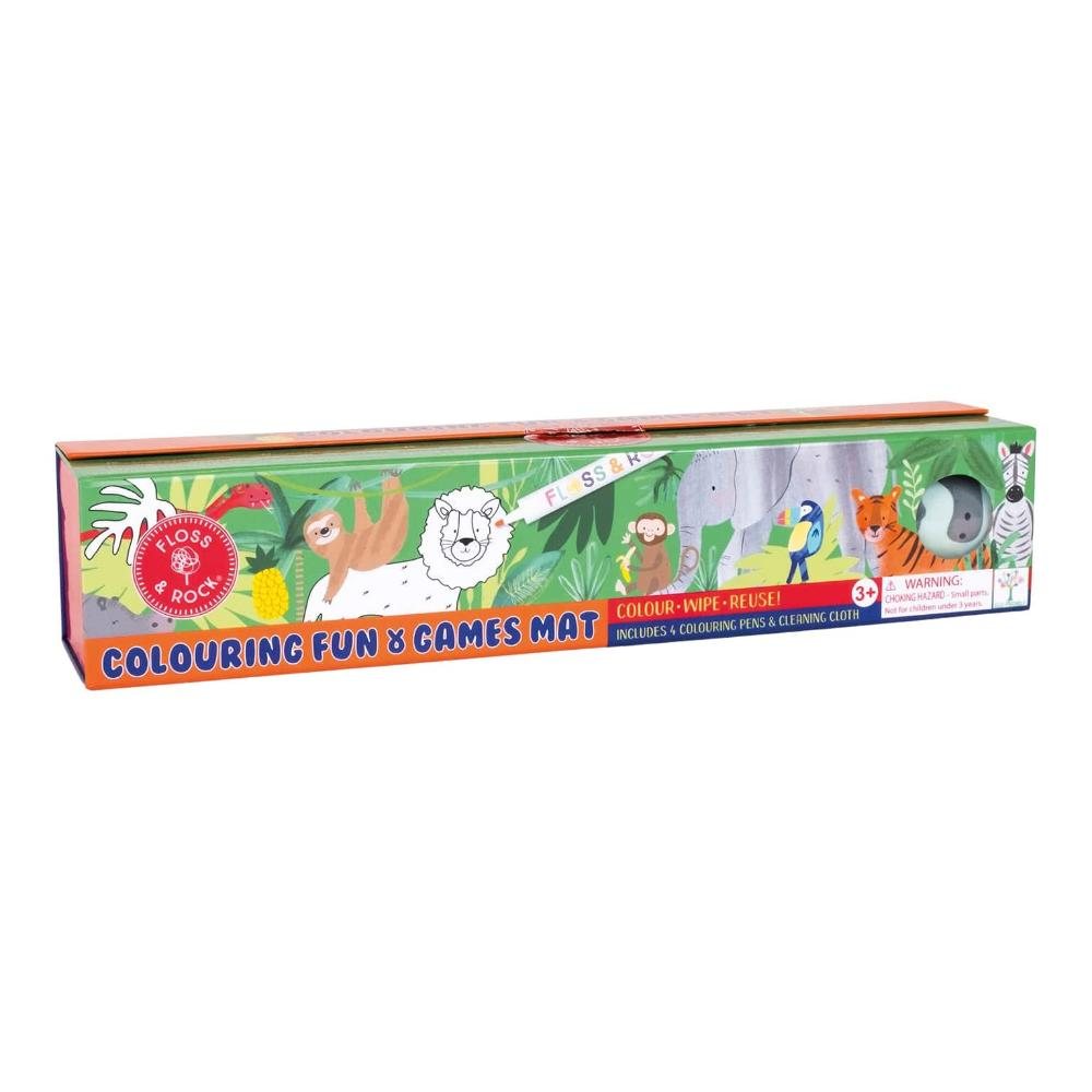 Jungle Colouring Fun & Games Mat