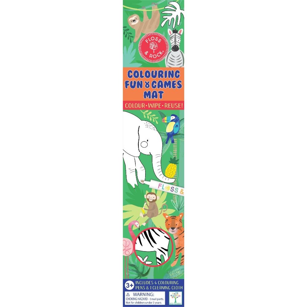 Jungle Colouring Fun & Games Mat