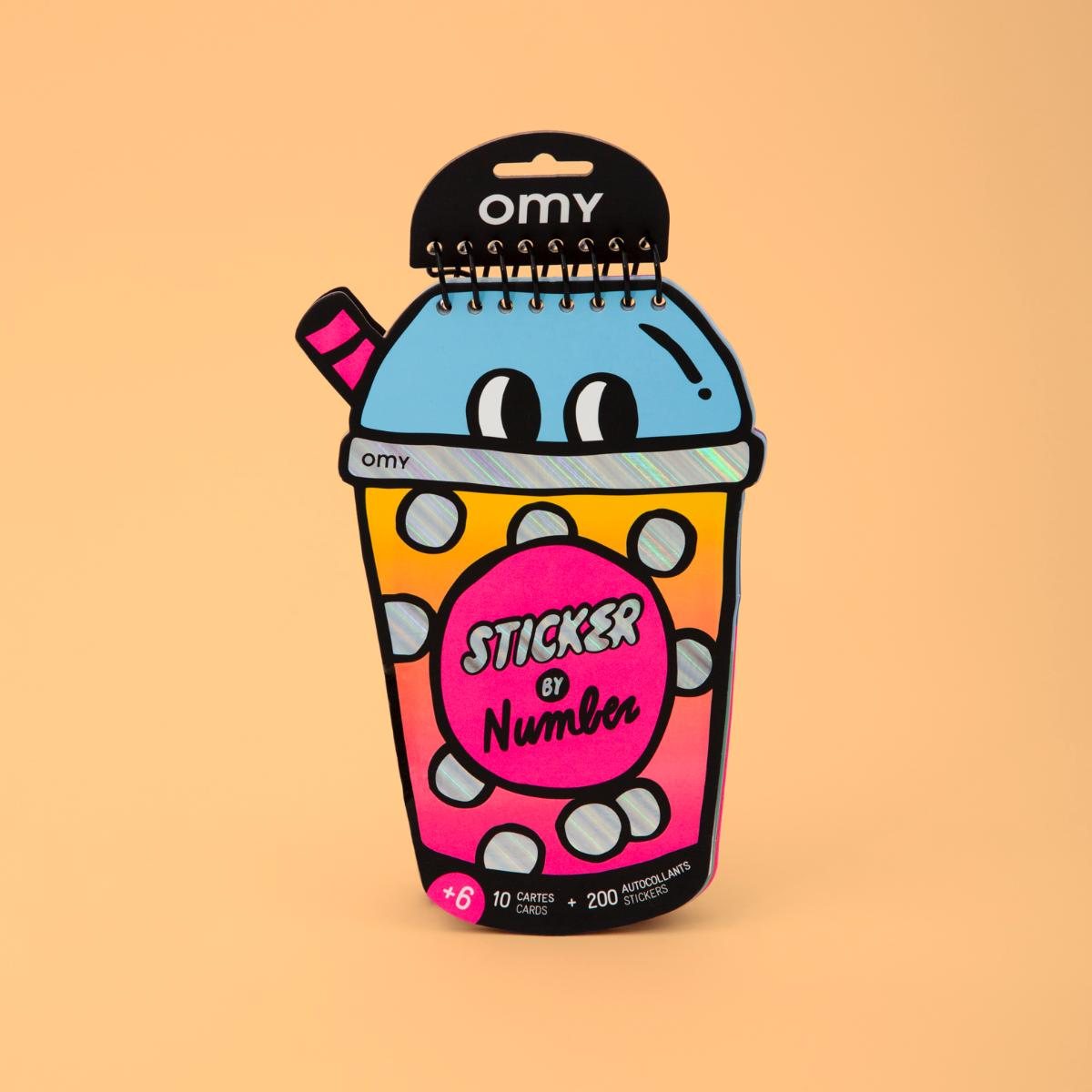 Sticker By Number Notebook - Bubble Tea