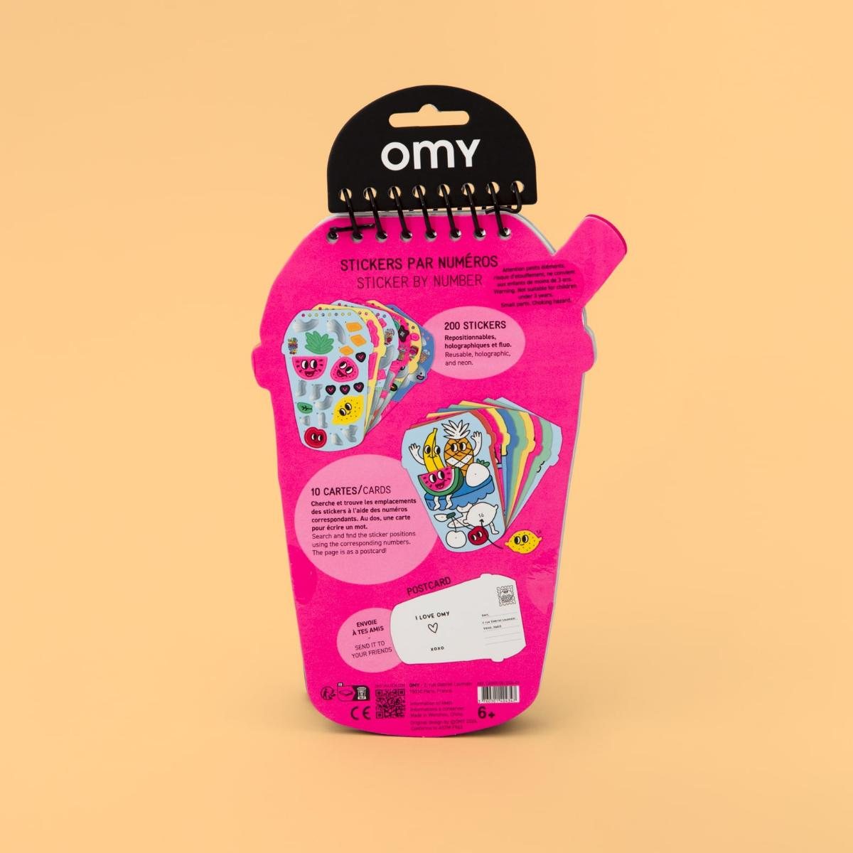 Sticker By Number Notebook - Bubble Tea