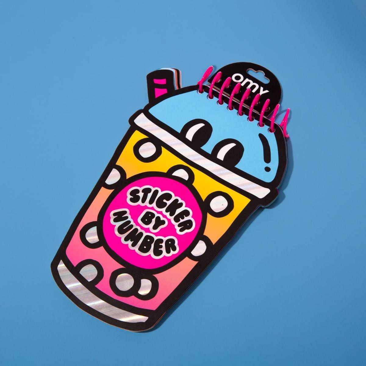 Sticker By Number Notebook - Bubble Tea