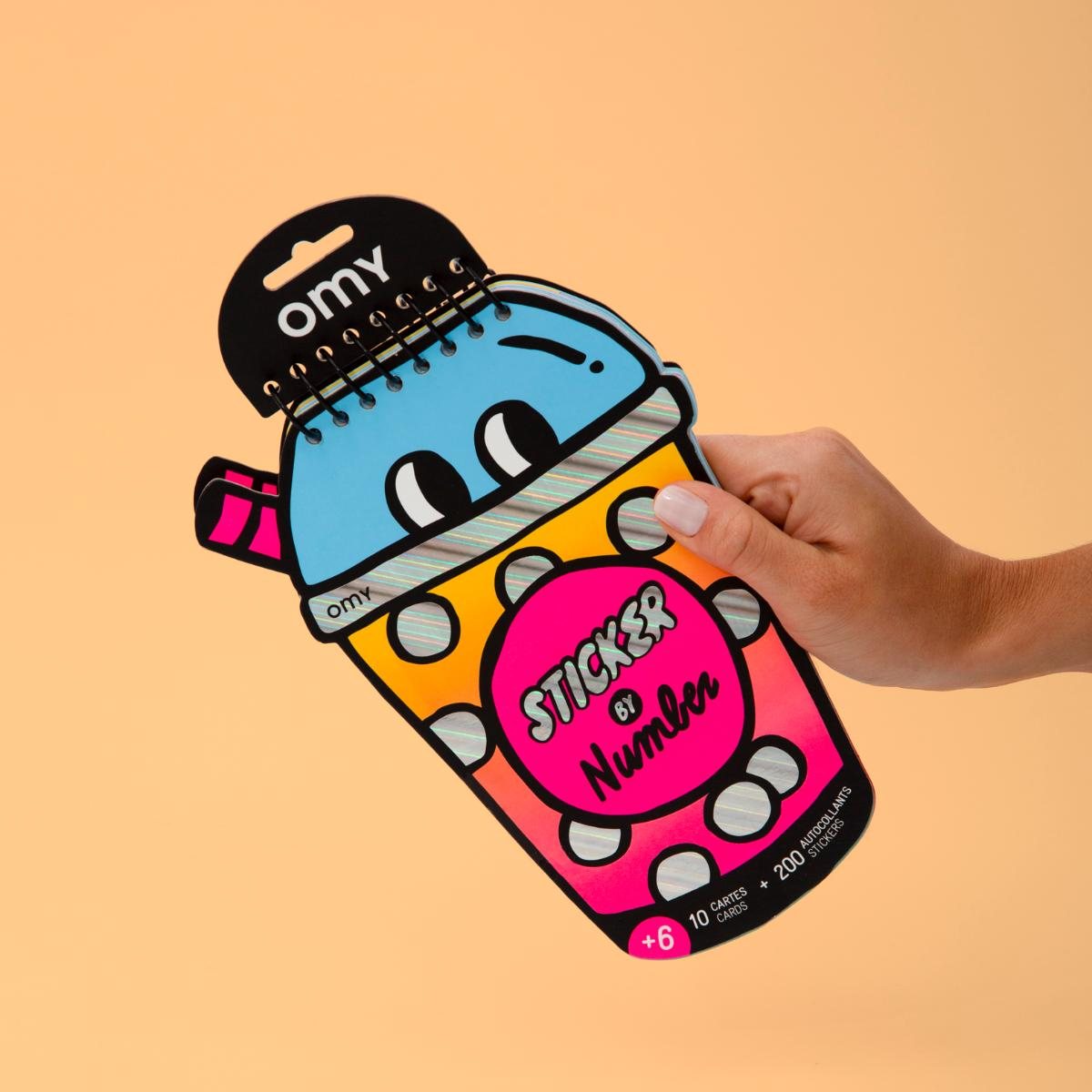 Sticker By Number Notebook - Bubble Tea