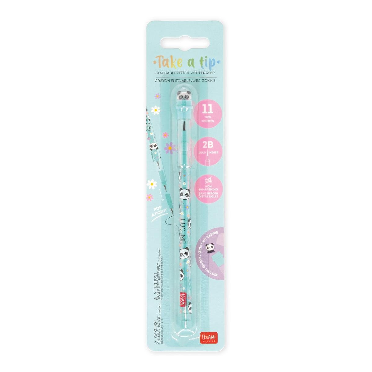Stackable Pencils - Panda