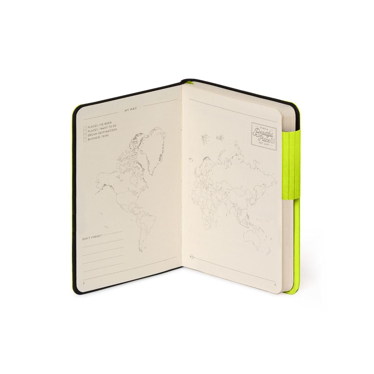 Chartreuse Lined Small Notebook