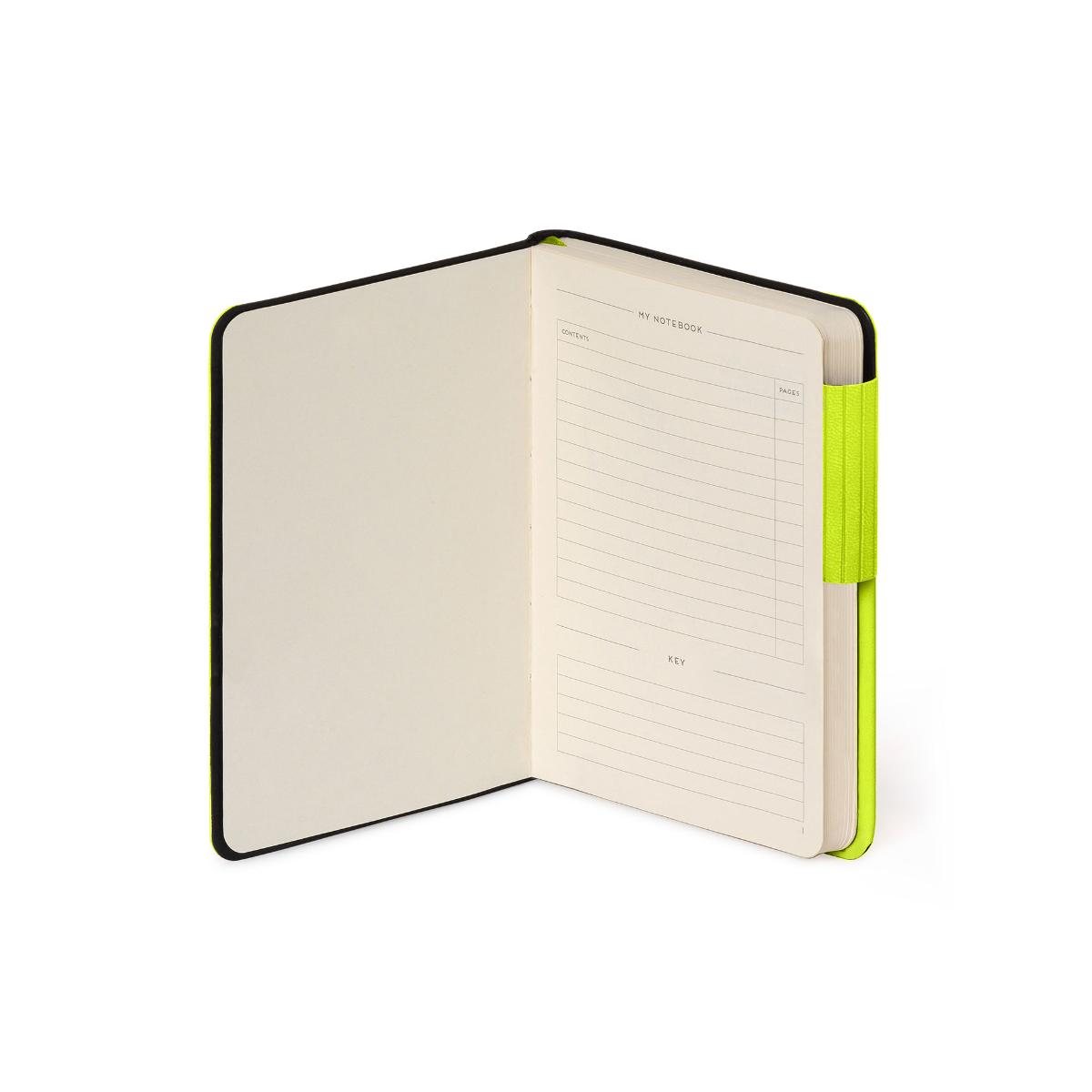 Chartreuse Lined Small Notebook