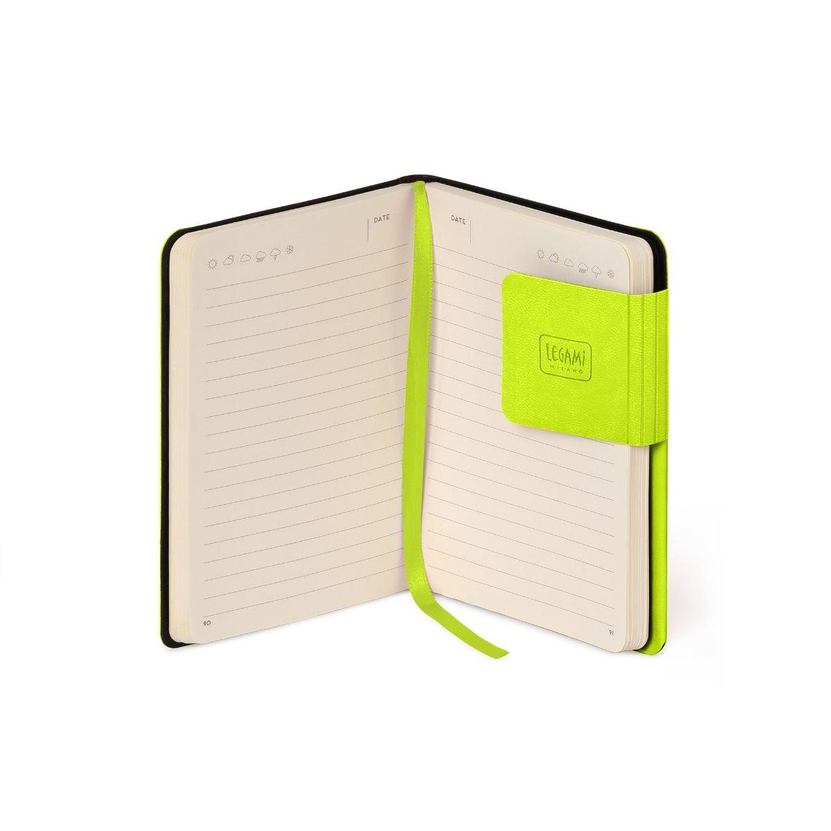 Chartreuse Lined Small Notebook