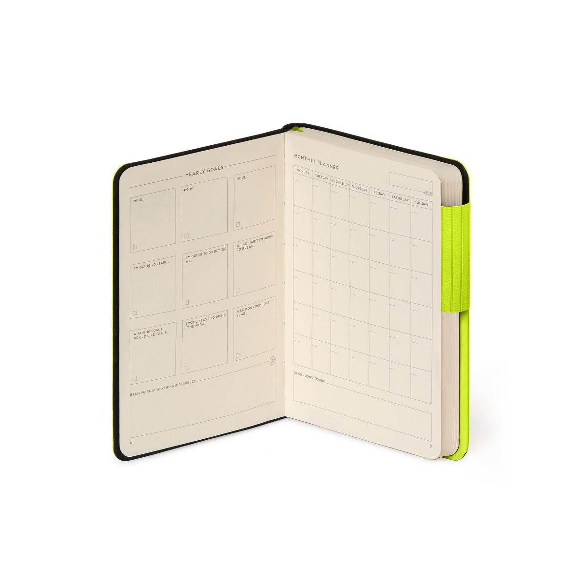 Chartreuse Lined Small Notebook