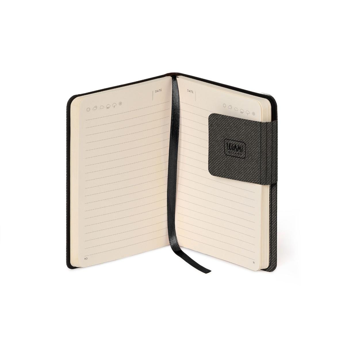 Deep Graphite Lined Small Notebook