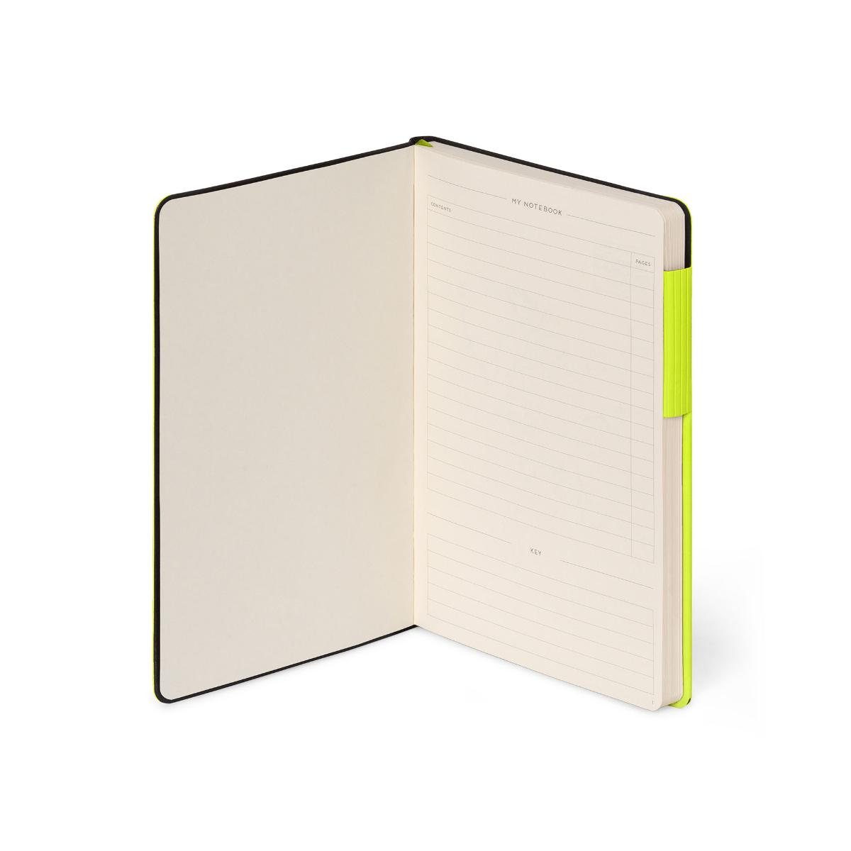 Chartreuse Lined Medium Notebook
