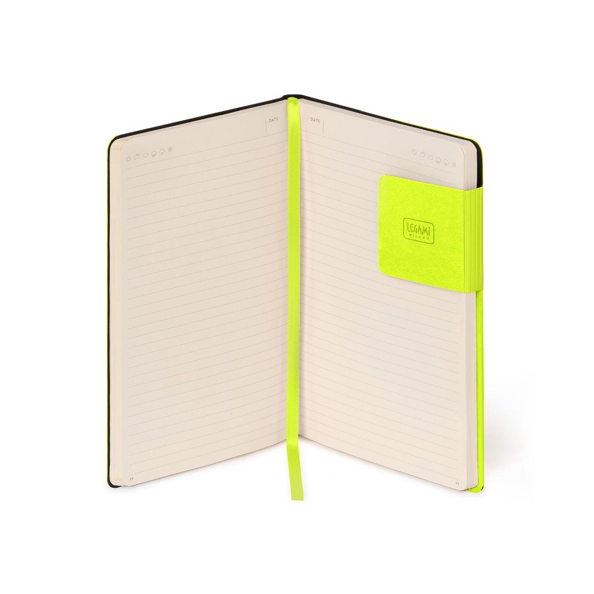 Chartreuse Lined Medium Notebook