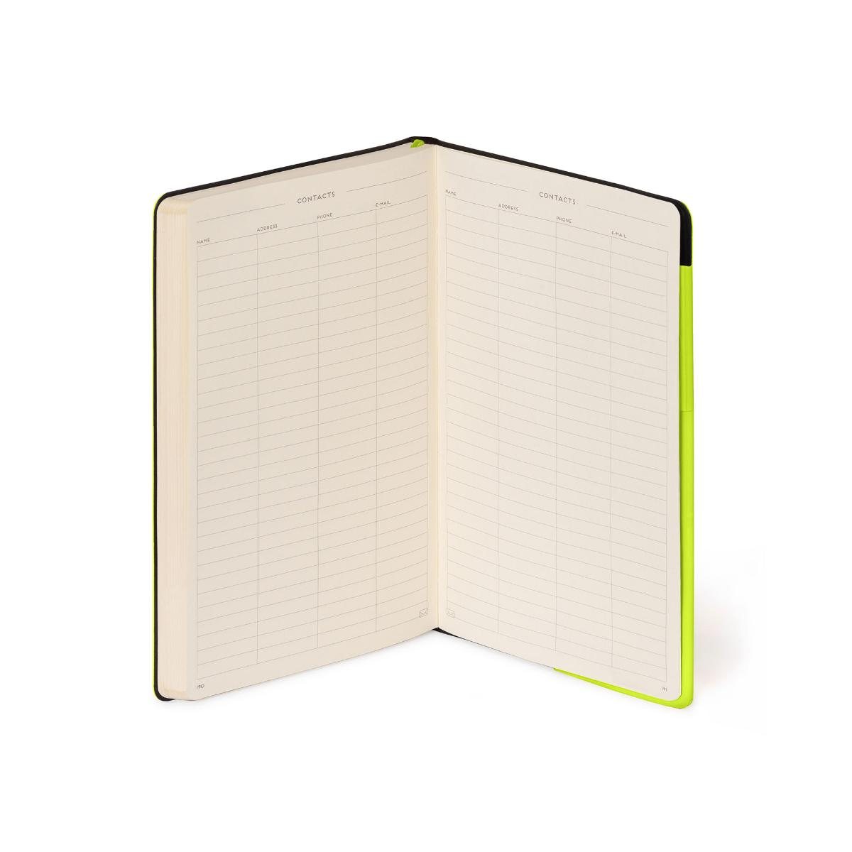 Chartreuse Lined Medium Notebook