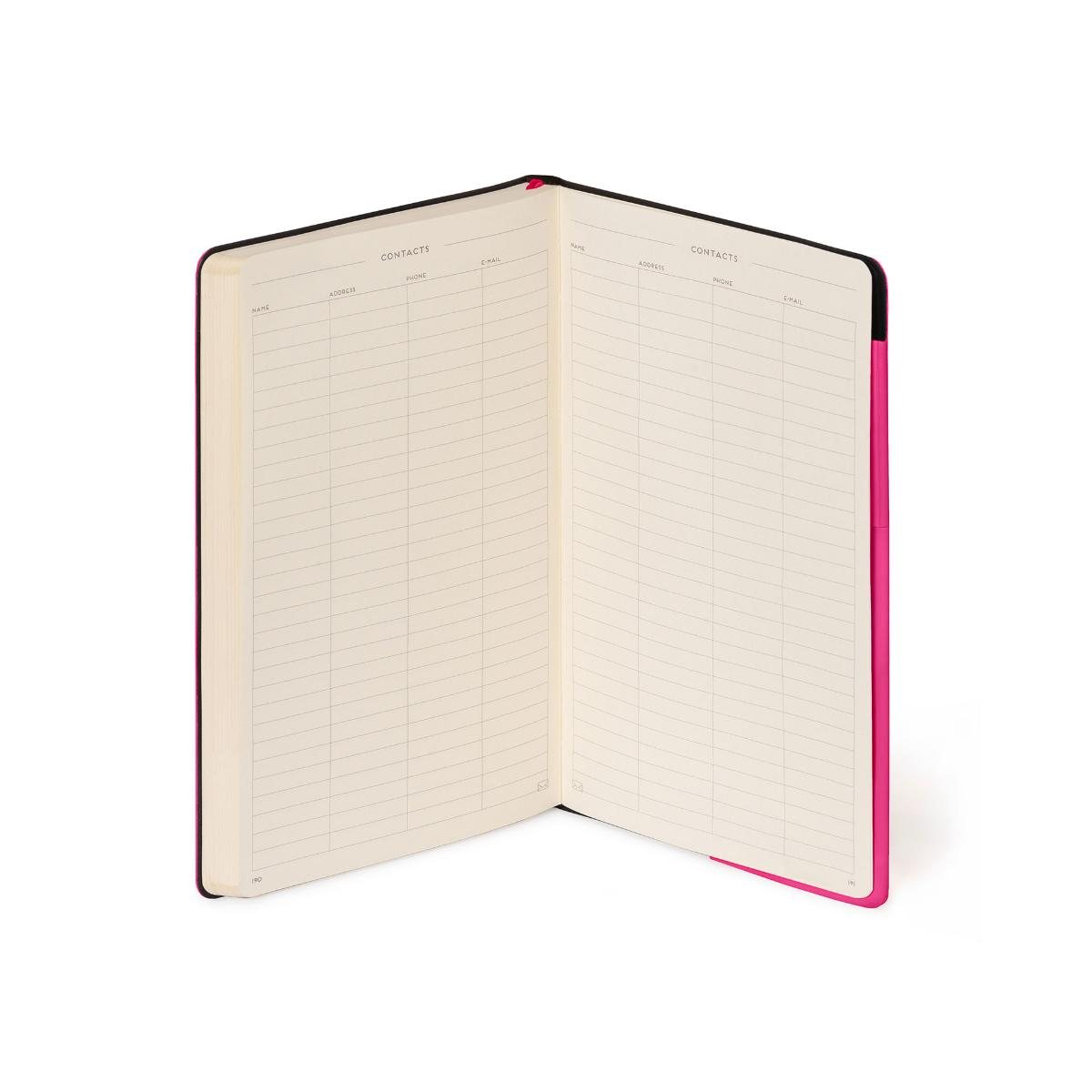 Raspberry Lined Medium Notebook