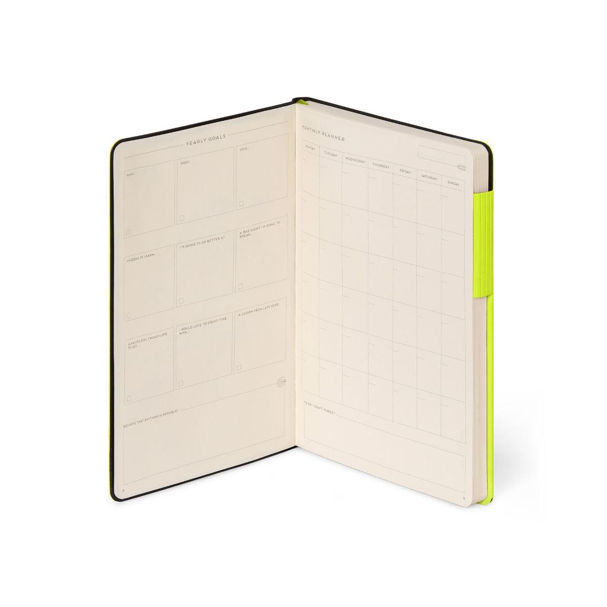 Chartreuse Plain Medium Notebook