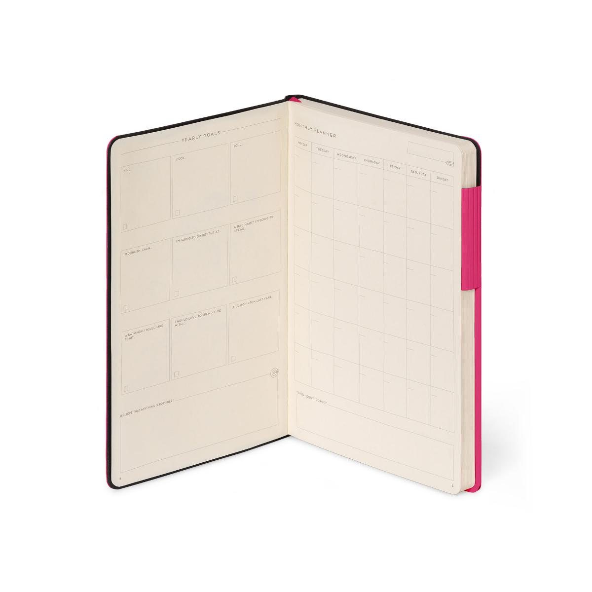 Raspberry Plain Medium Notebook