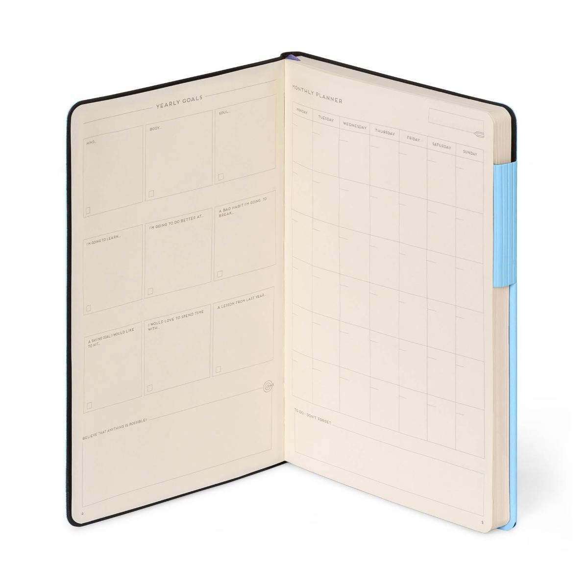 Aura Lined Large Notebook