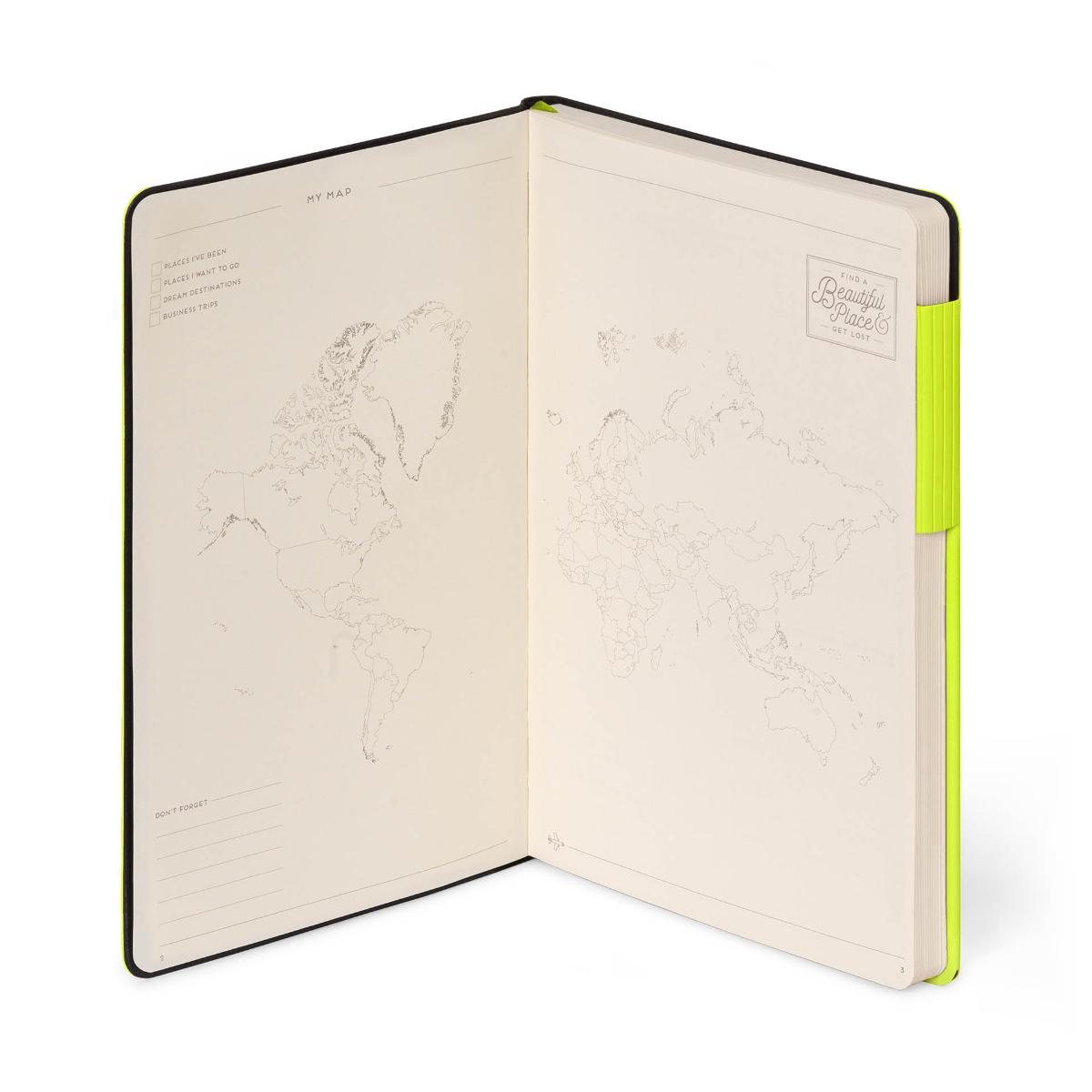 Chartreuse Lined Large Notebook