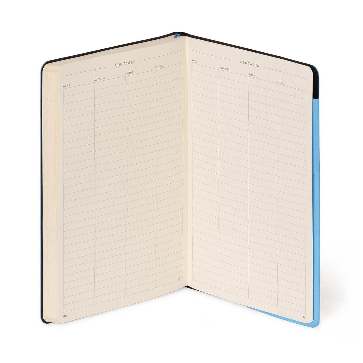 Retro Blue Lined Large Notebook