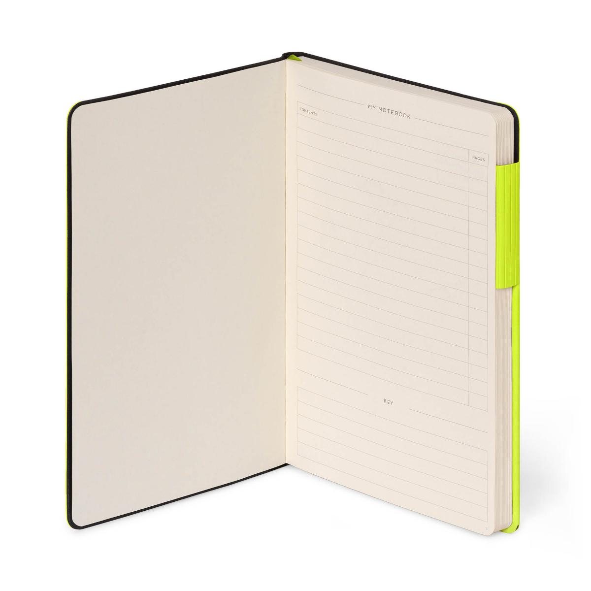 Chartreuse Lined Large Notebook