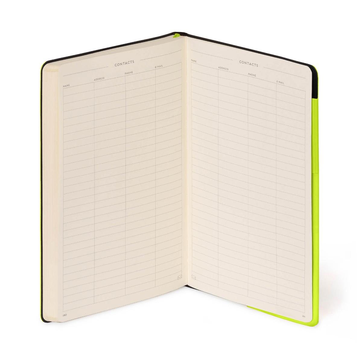 Chartreuse Lined Large Notebook
