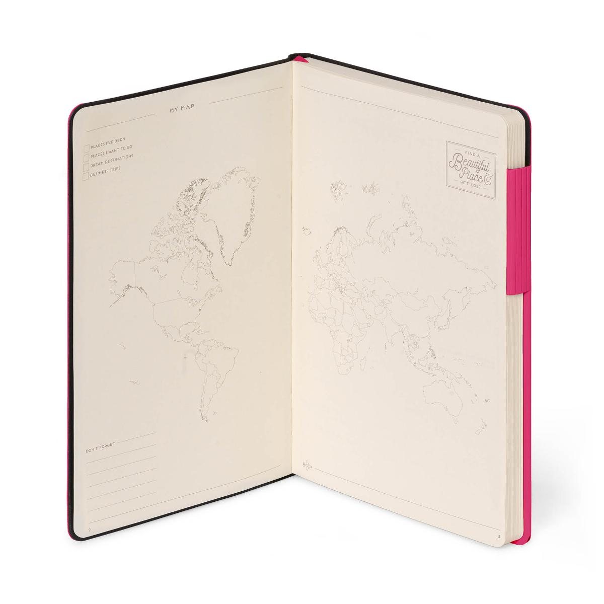 Raspberry Lined Large Notebook