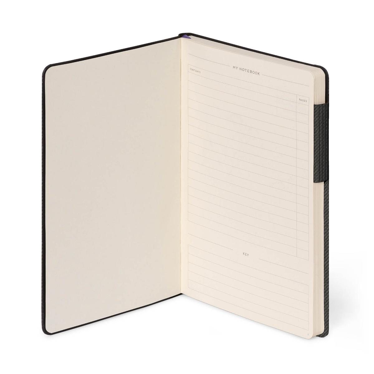 Deep Graphite Lined Large Notebook