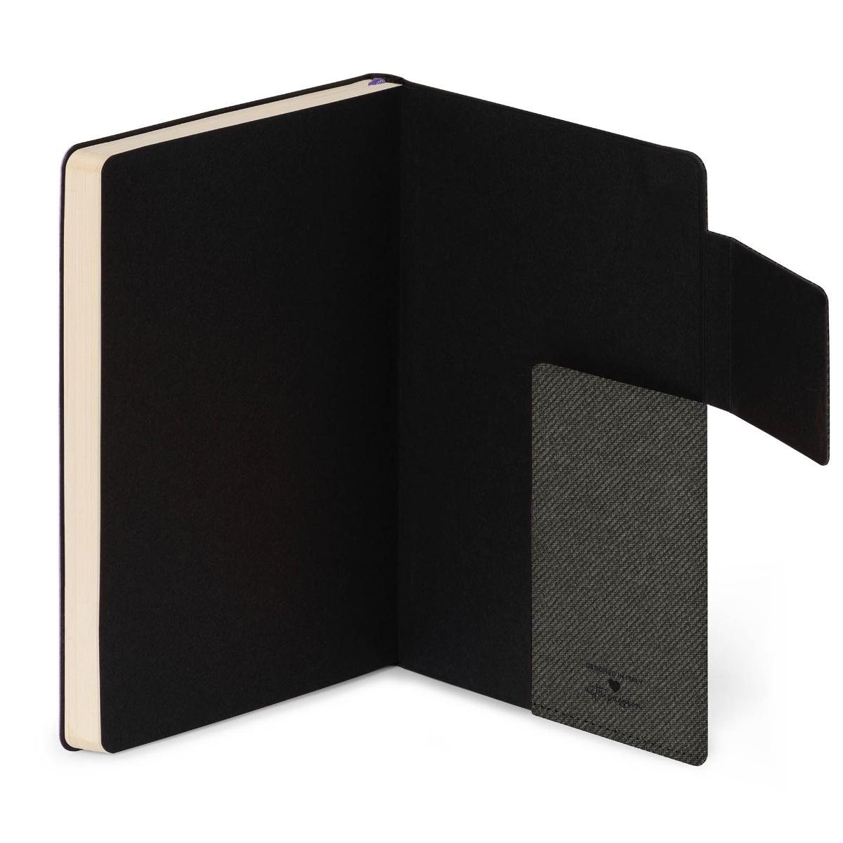 Deep Graphite Lined Large Notebook