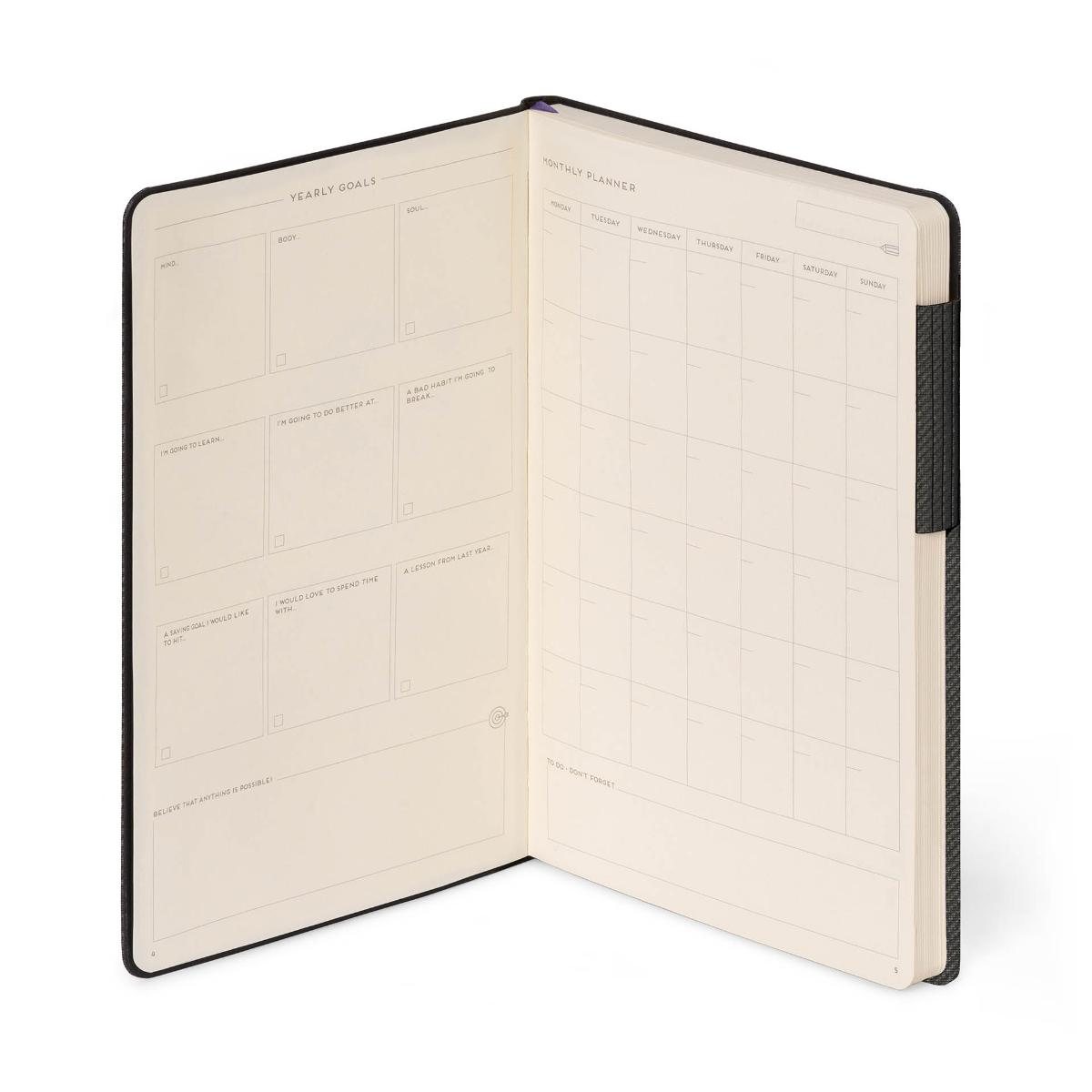 Deep Graphite Lined Large Notebook