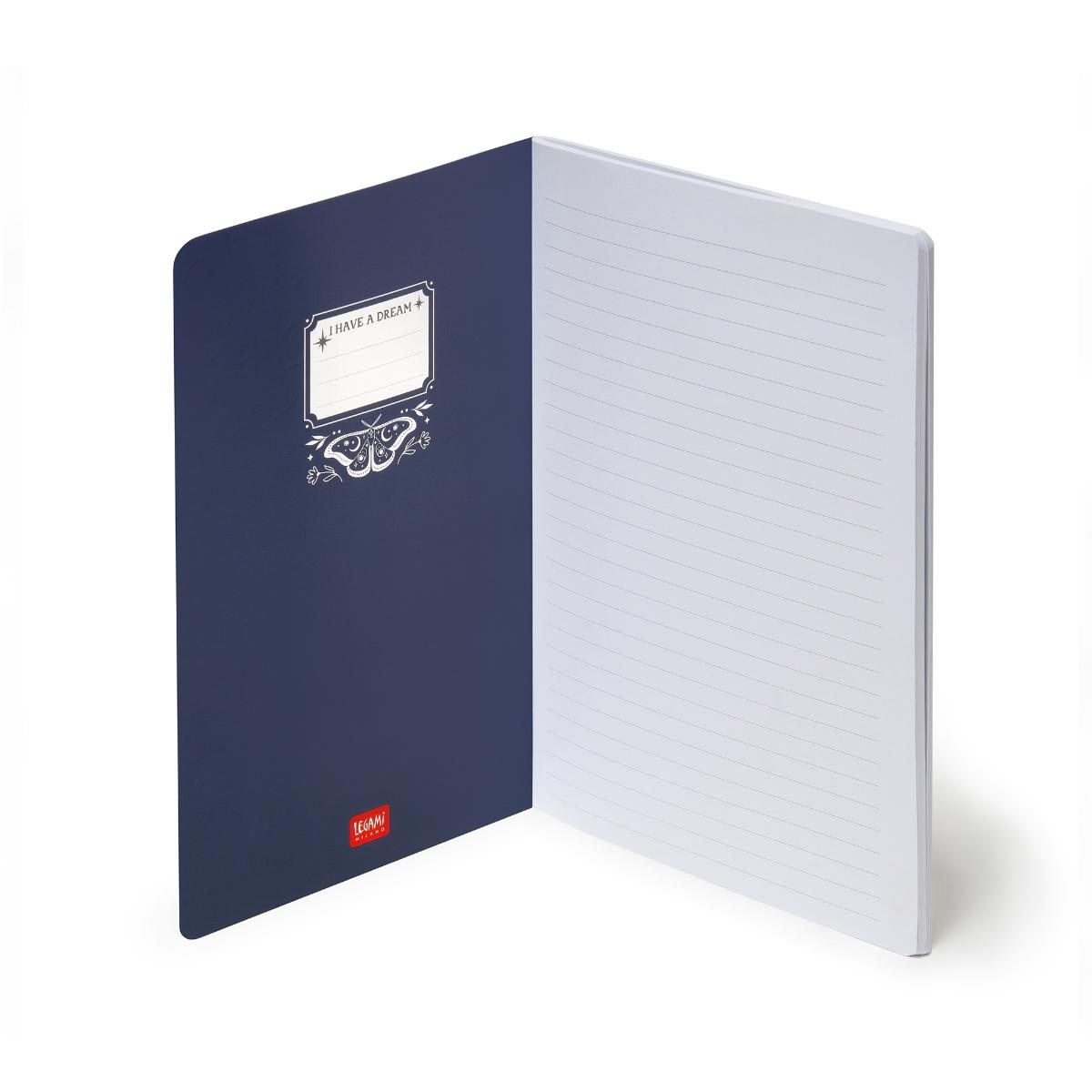 Moth Lined Medium Quaderno Notebook