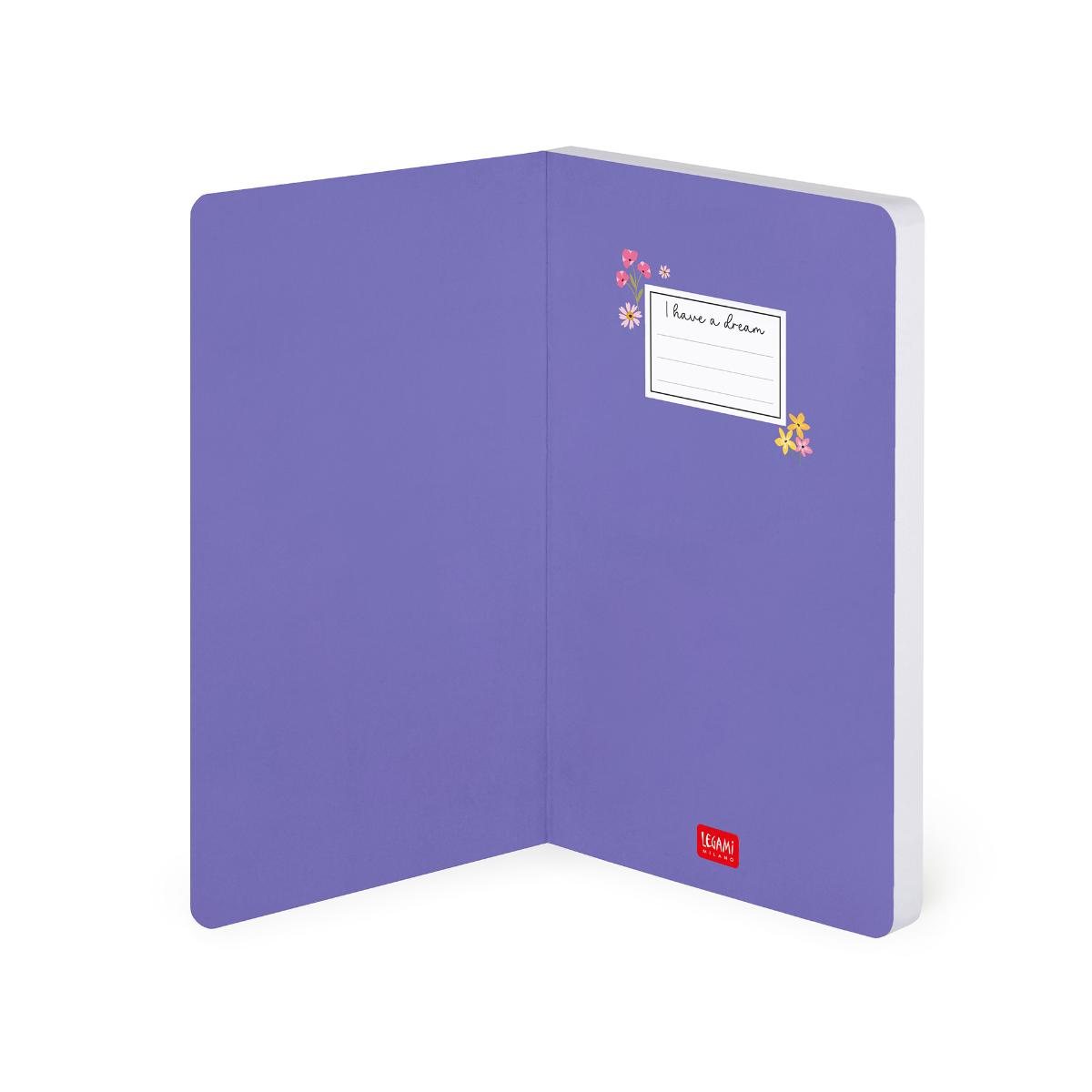 Flowers Lined Medium Notebook