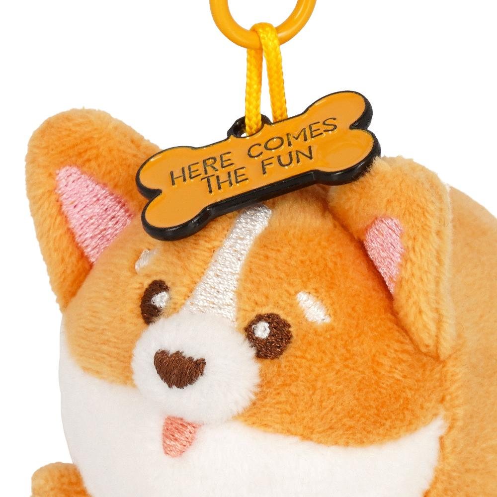 Plush Key Ring - Super Soft! - Corgi  Tiny 