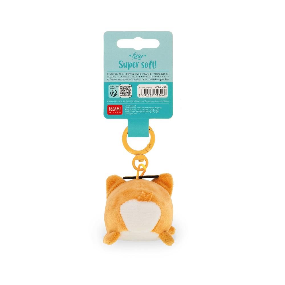 Plush Key Ring - Super Soft! - Corgi  Tiny 