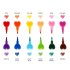 12 Stackable Crayons - Heart