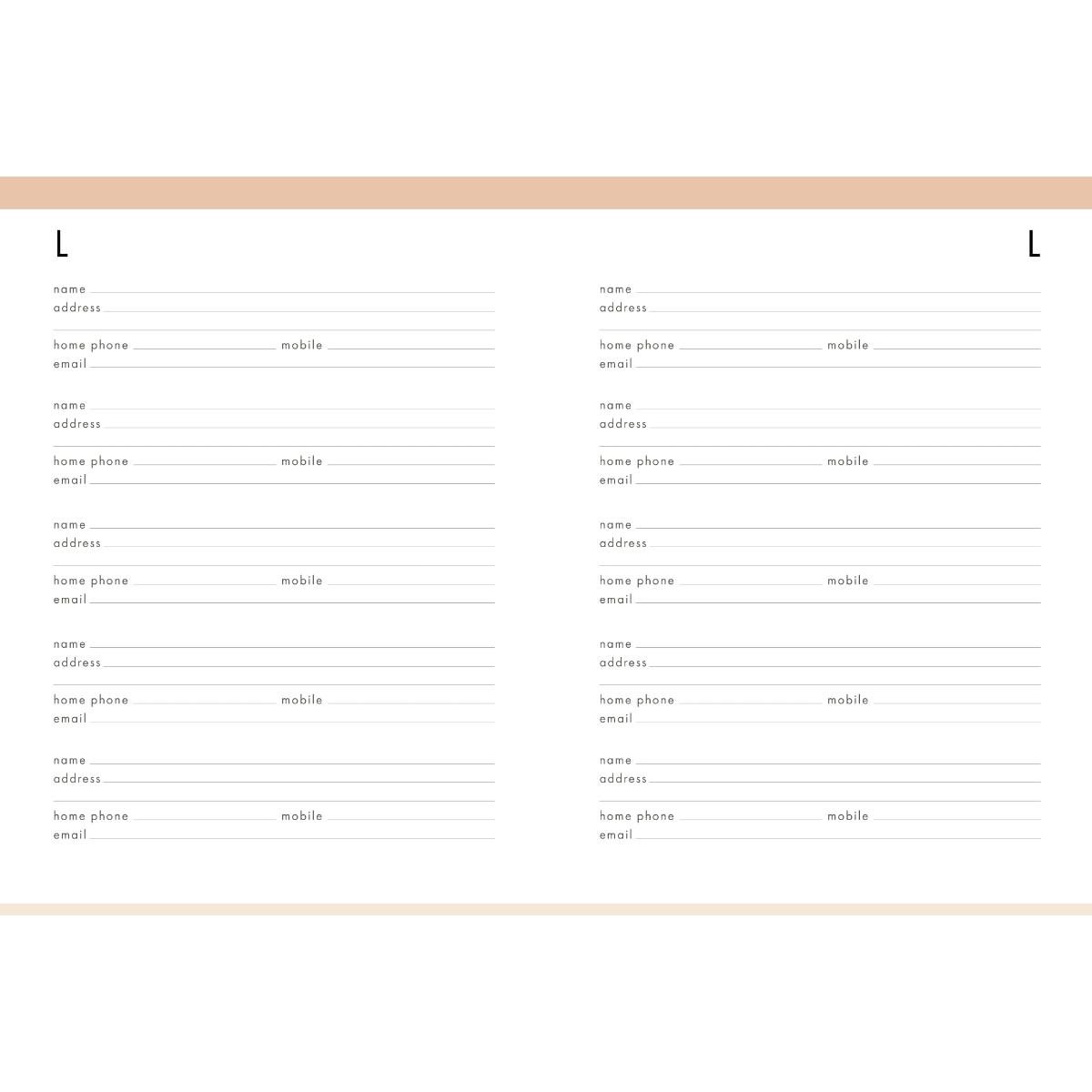 Royal Horticultural Society Desk Address Book
