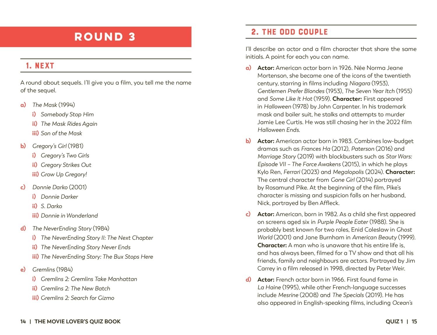 The Movie Lover's Quiz Book